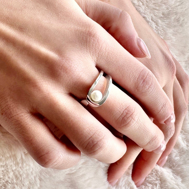 Jean Bastien Bagues Bague en argent sterling et perle