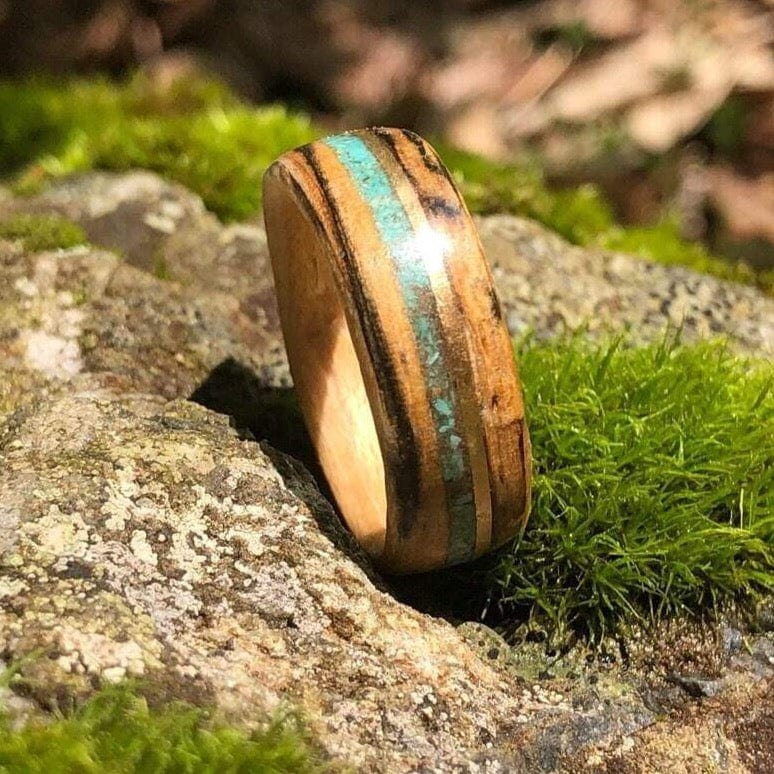 Atelier du bon bouleau Bagues Bague en bois personnalisée