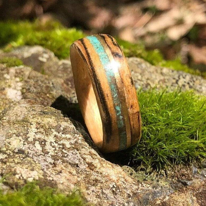 Atelier du bon bouleau Bagues Bague en bois personnalisée