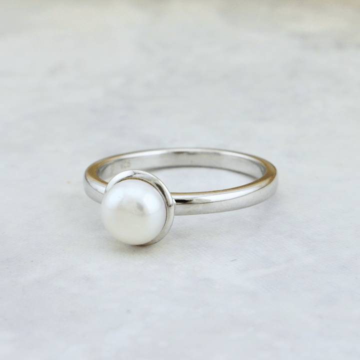 Mathieu Blanchard Bagues Bague Perle en argent sterling