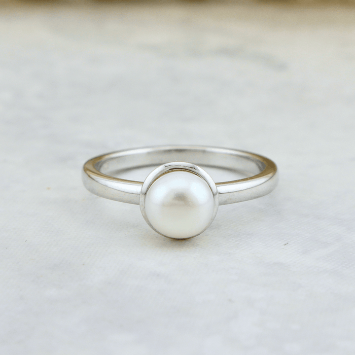 Mathieu Blanchard Bagues Bague Perle en argent sterling