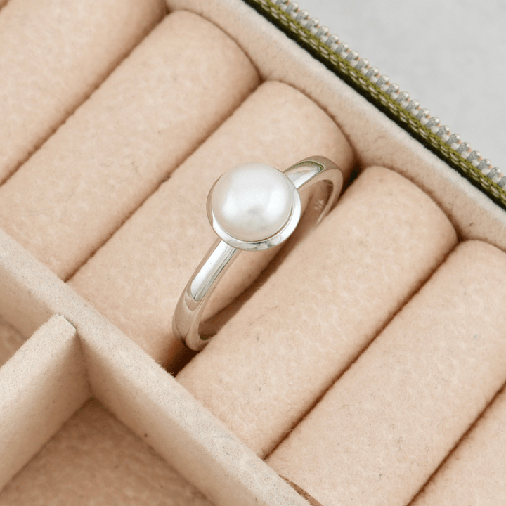 Mathieu Blanchard Bagues Bague Perle en argent sterling