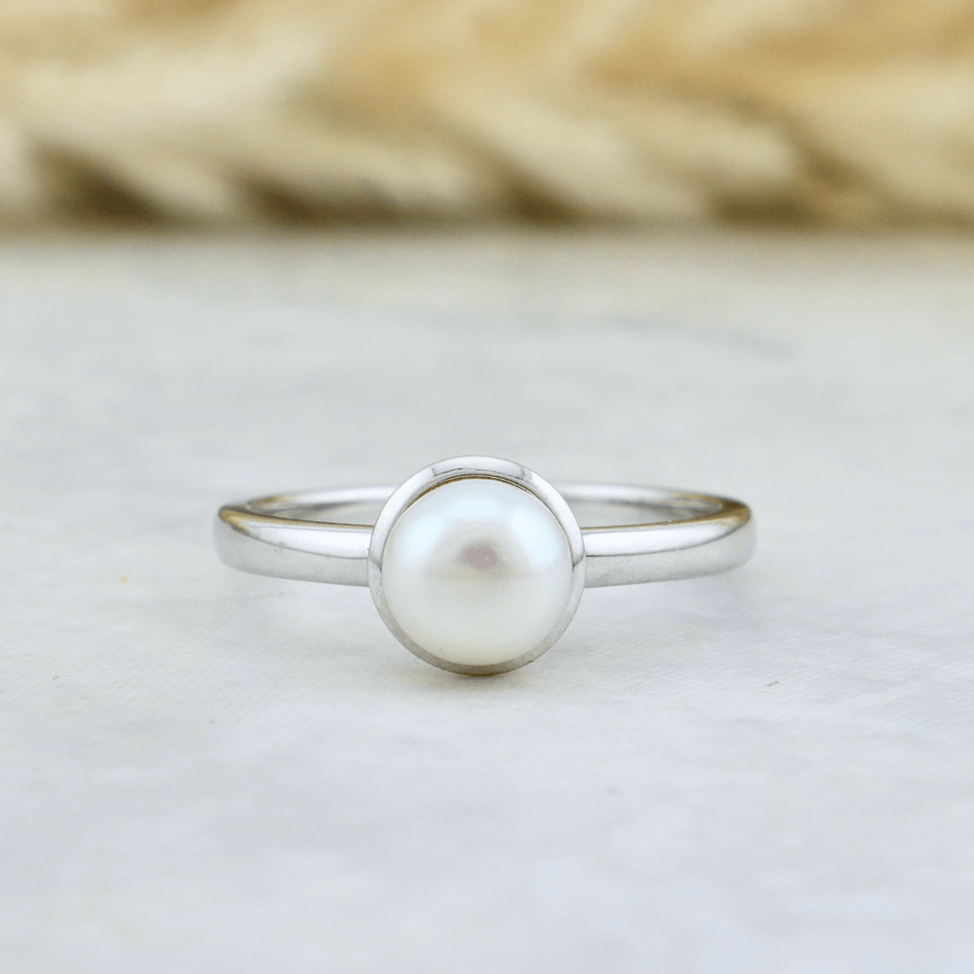 Mathieu Blanchard Bagues Bague Perle en argent sterling