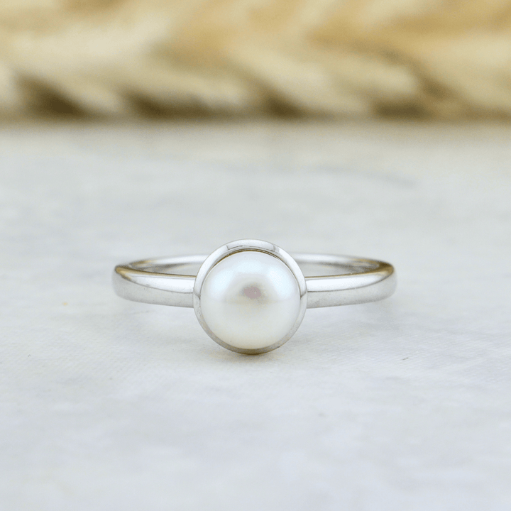 Mathieu Blanchard Bagues Bague Perle en argent sterling