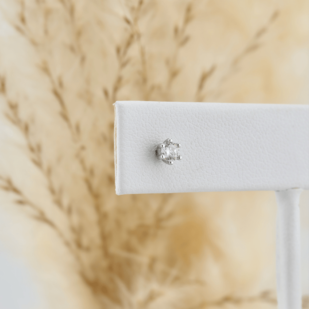 Mathieu Blanchard Boucles d'oreilles 3 mm Boucles d'oreilles Classiques en argent sterling