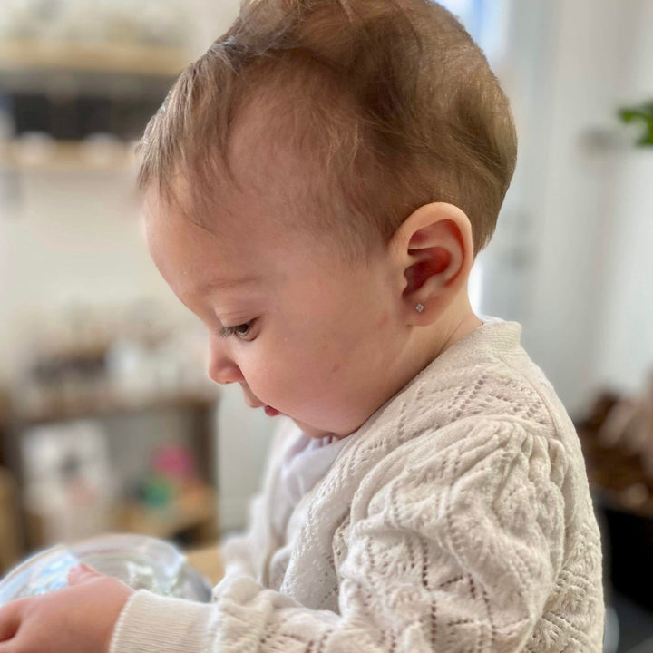 Mathieu Blanchard Boucles d'oreilles Argent Boucles d'oreilles Les Minis Carrés en argent sterling