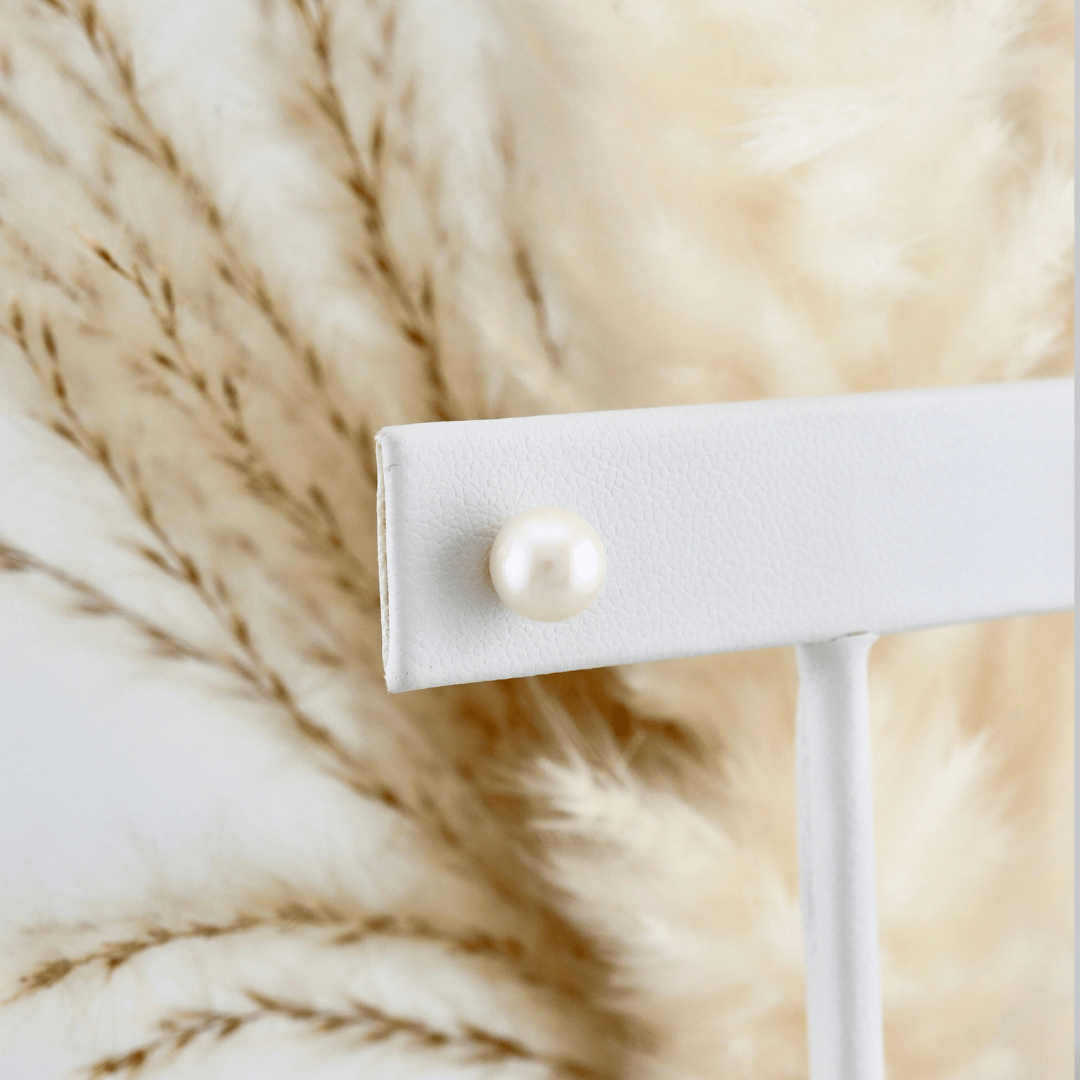 - Boucles d'oreilles Boucles d'oreilles Perles d’eau douce 6mm sur or jaune 14K