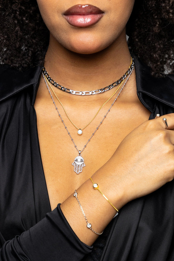 Caroline Néron Bracelet Bracelet Chaîne d'amour en argent sterling