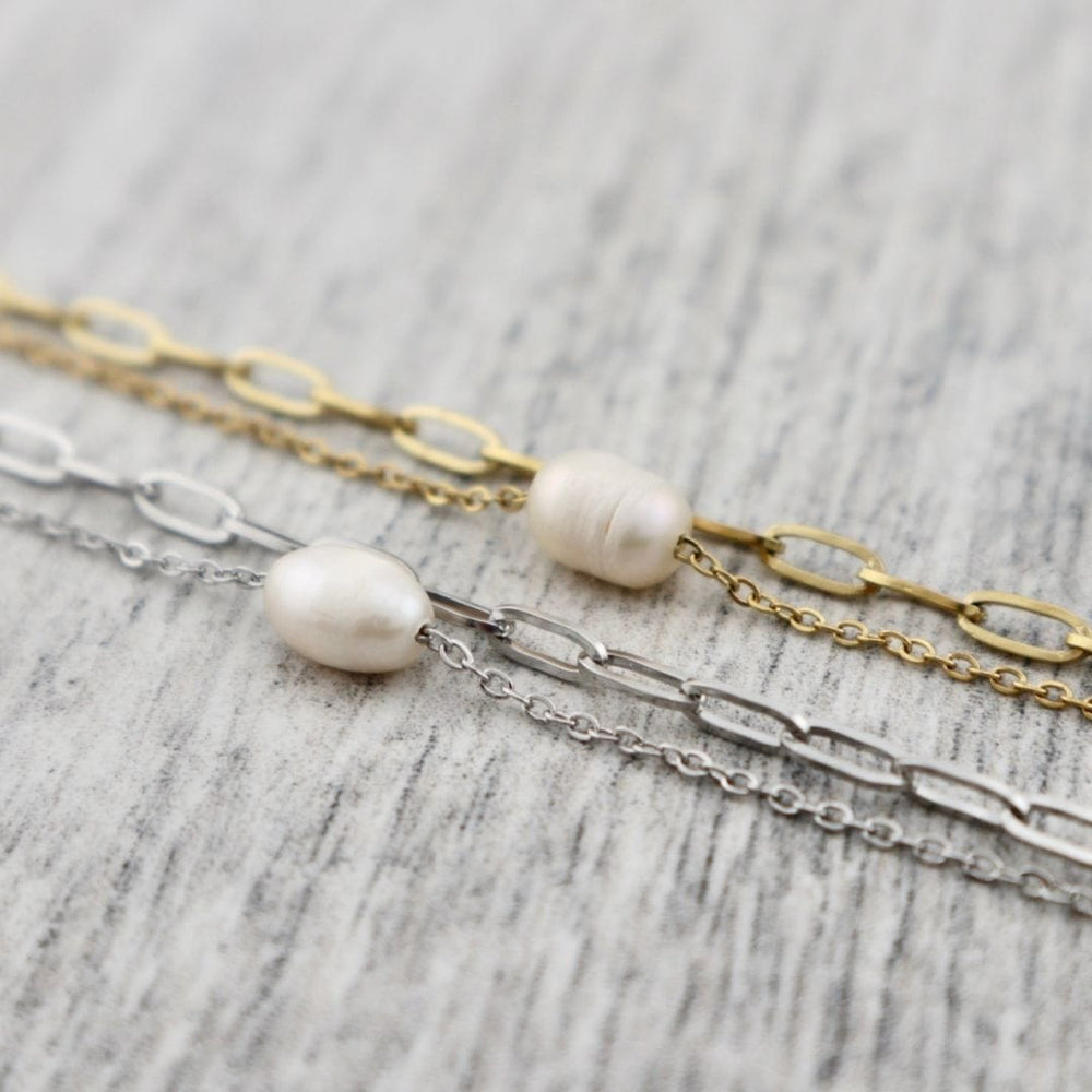 Mathieu Blanchard Bracelets Bracelet Double Éclisse en acier