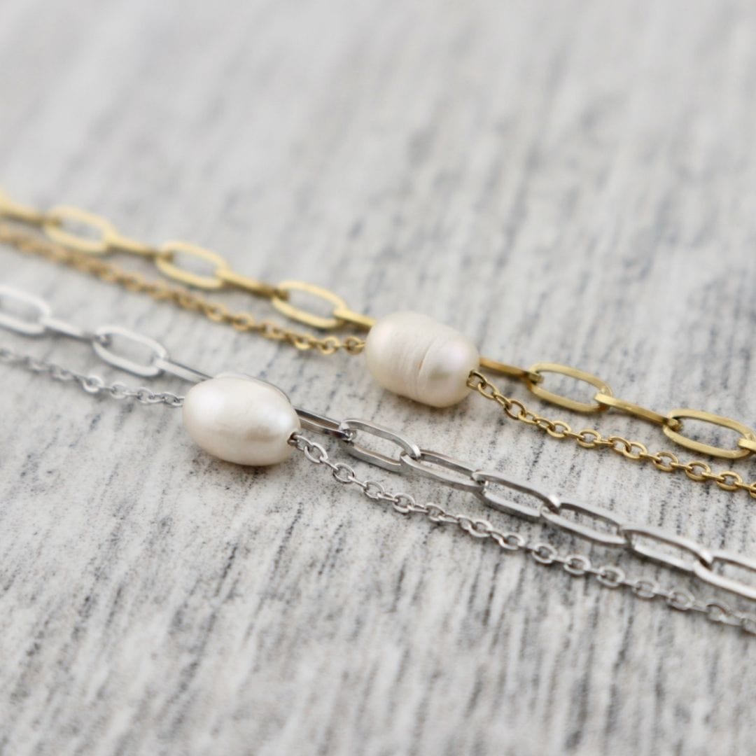 Mathieu Blanchard Bracelets Bracelet Double Éclisse en acier