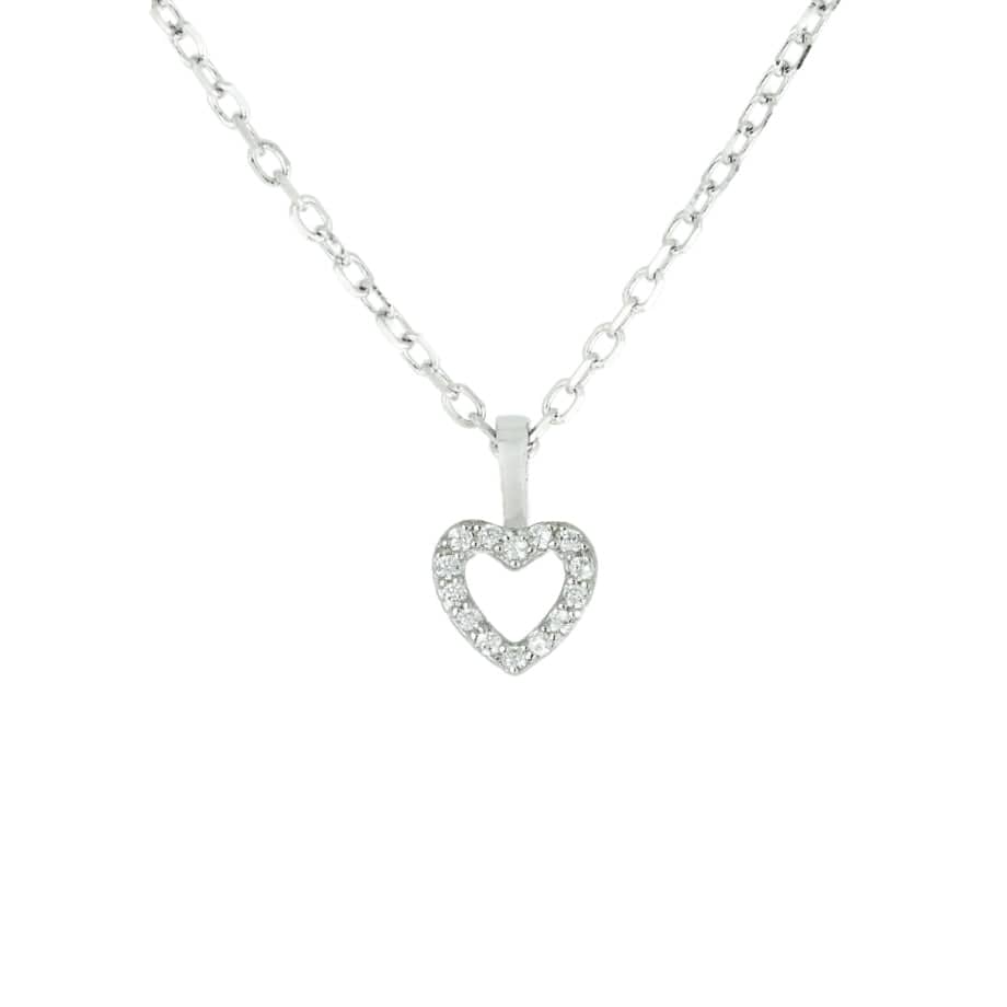 Mathieu Blanchard Collier Coeur en argent sterling