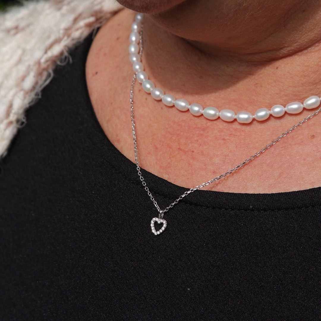 Mathieu Blanchard Collier Coeur en argent sterling