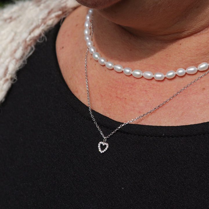 Mathieu Blanchard Collier Coeur en argent sterling