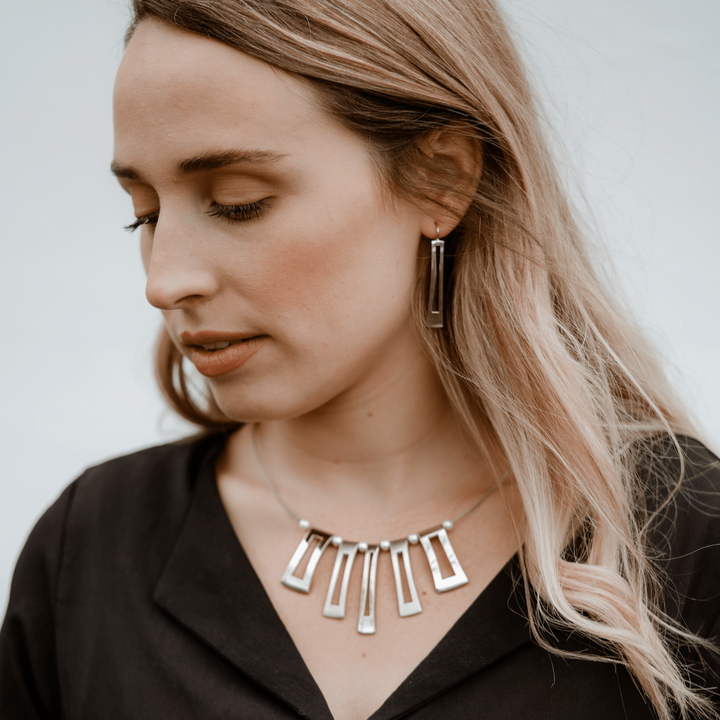 Jean Bastien Collier Équilibre en argent sterling