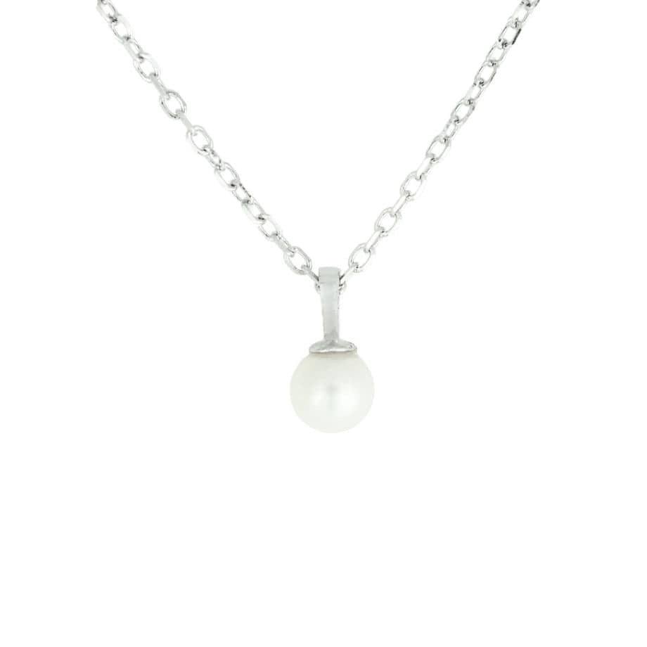 Mathieu Blanchard Collier Petite perle en argent sterling