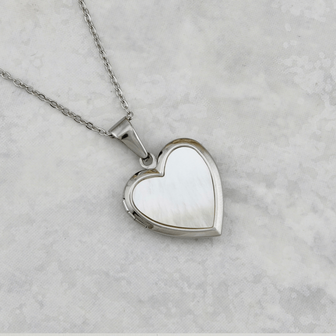 Mathieu Blanchard Pendants Argent Collier porte-photos Coeur en acier