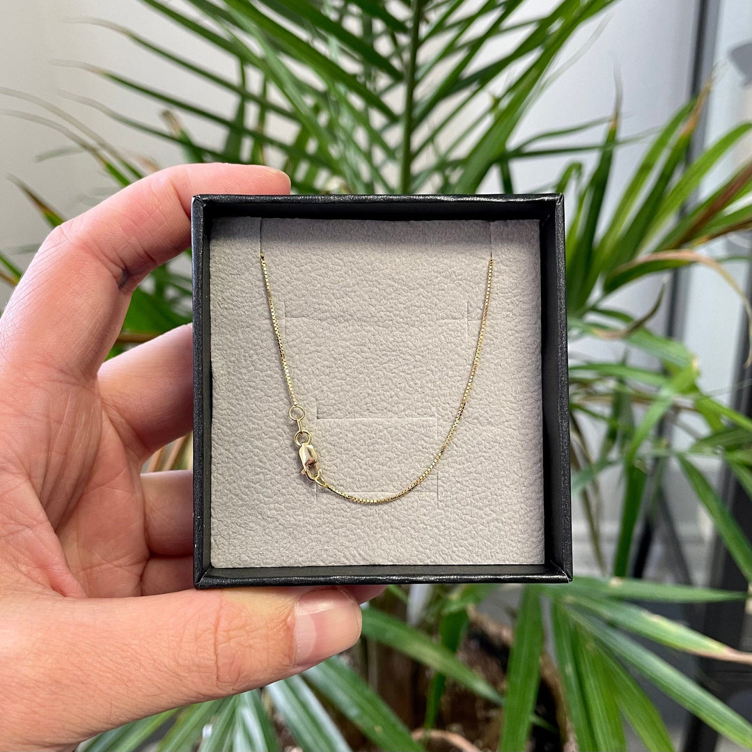 - Colliers Chaine vénitienne en argent sterling ou or 10K