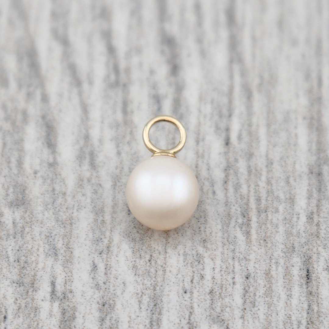 Mathieu Blanchard Pendentif perle d'eau douce et or 10K ou argent sterling