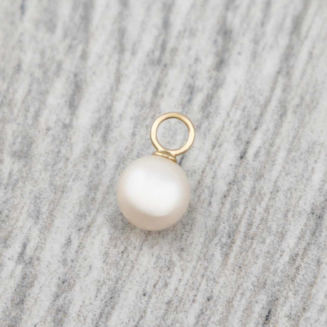 Mathieu Blanchard Pendentif perle d'eau douce et or 10K ou argent sterling