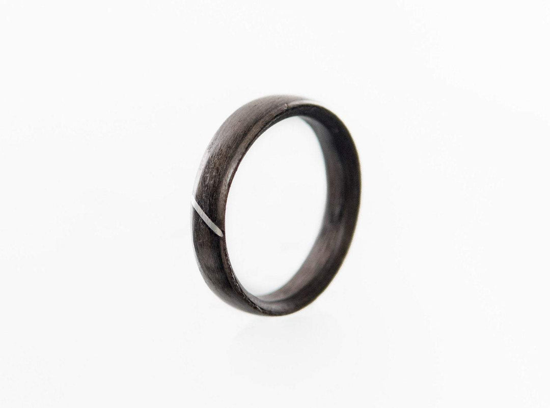 Atelier du bon bouleau Bague en bois et argent sterling ou or 14K personnalisée