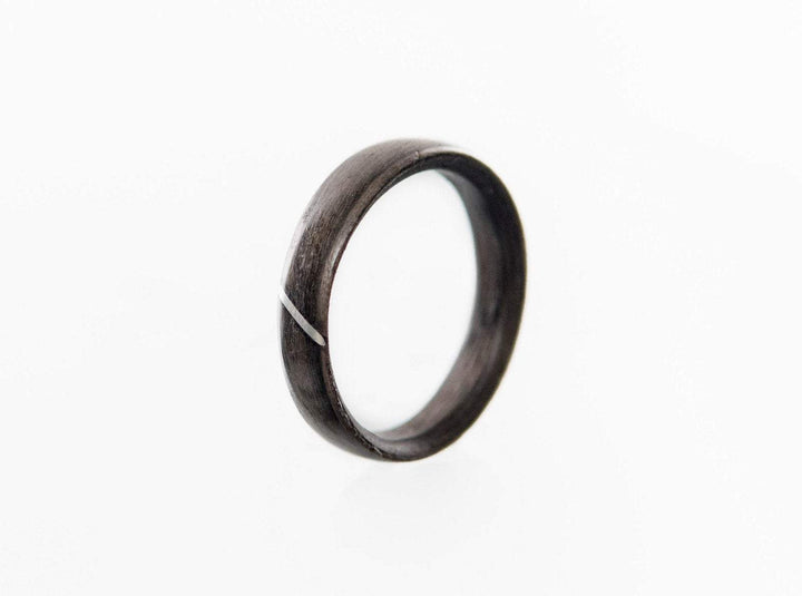 Atelier du bon bouleau Bague en bois et argent sterling ou or 14K personnalisée