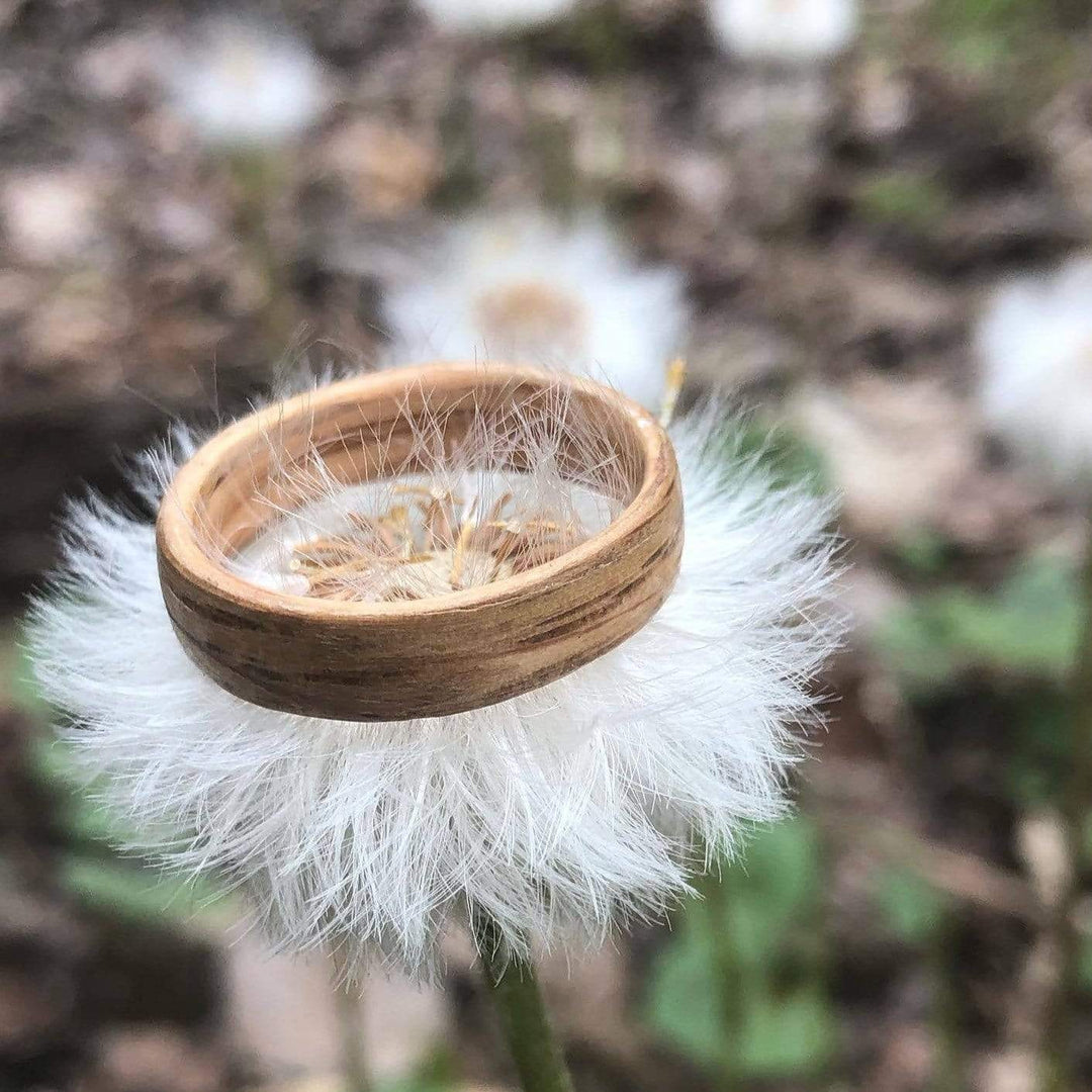 Atelier du bon bouleau Bague minimaliste en bois personnalisée