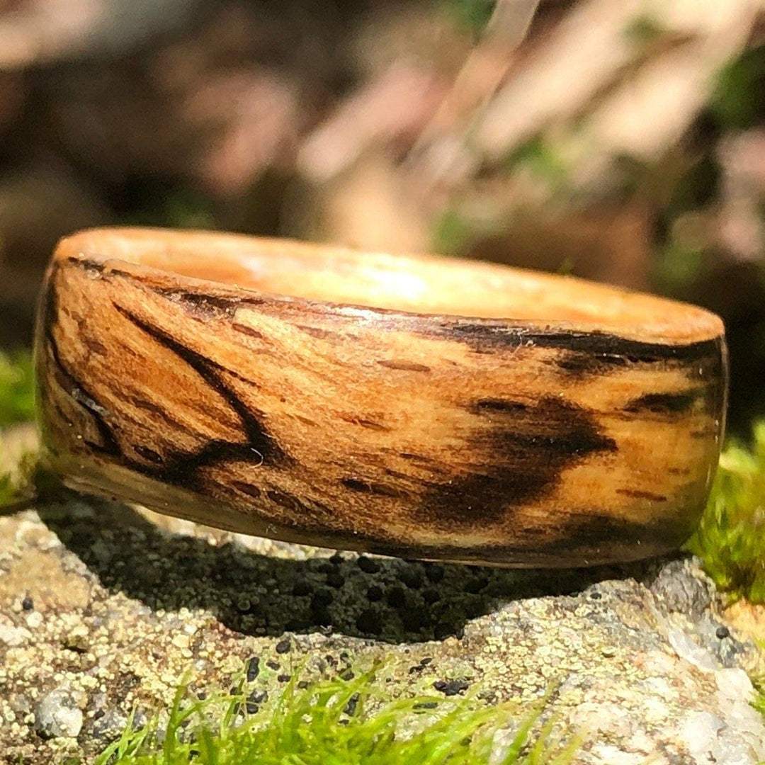 Atelier du bon bouleau Bagues Bague minimaliste en bois personnalisée