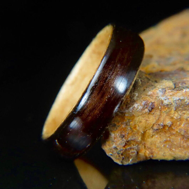 Atelier du bon bouleau Bagues Bague minimaliste en bois personnalisée