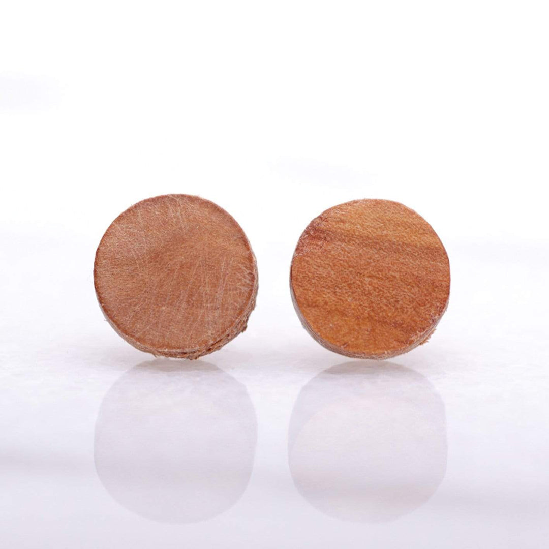 Atelier du bon bouleau Boucles d'oreilles minimalistes en bois personnalisée