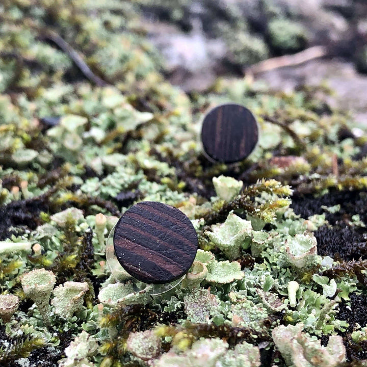 Atelier du bon bouleau Boucles d'oreilles minimalistes en bois personnalisée