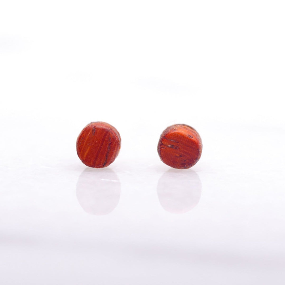 Atelier du bon bouleau Boucles d'oreilles minimalistes en bois personnalisée