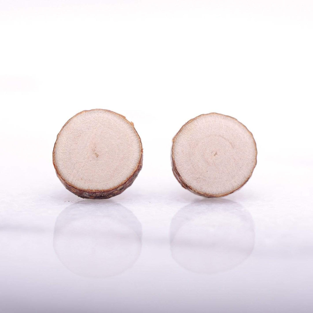 Atelier du bon bouleau Boucles d'oreilles minimalistes en bois personnalisée