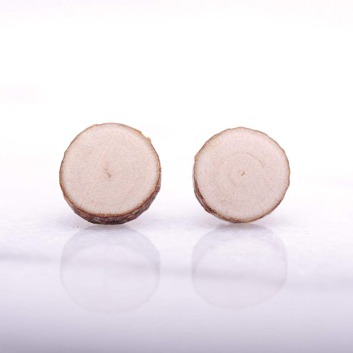 Atelier du bon bouleau Boucles d'oreilles minimalistes en bois personnalisée