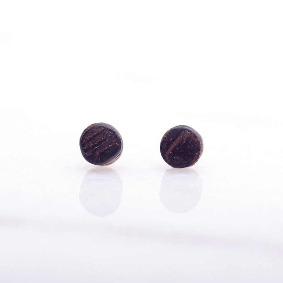 Atelier du bon bouleau Boucles d'oreilles minimalistes en bois personnalisée