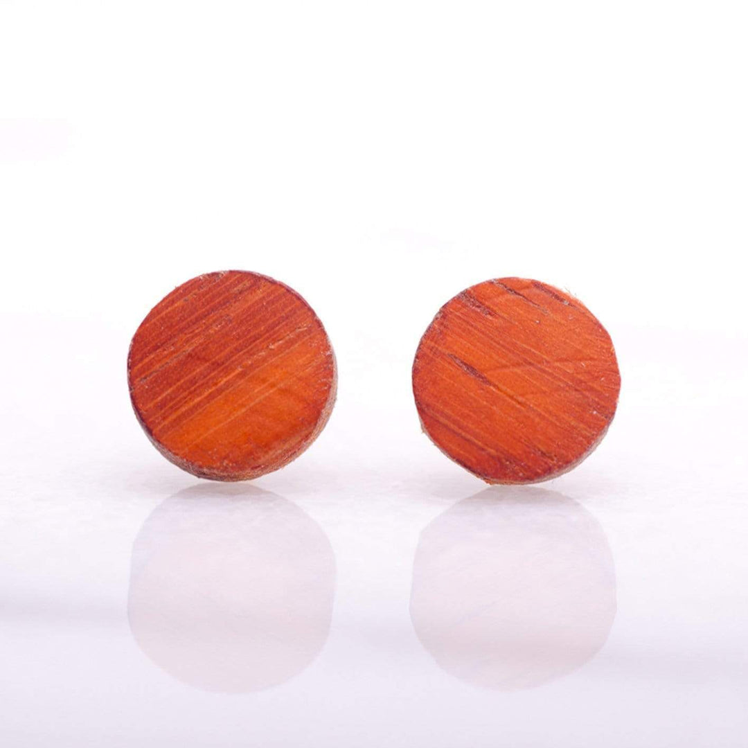 Atelier du bon bouleau Boucles d'oreilles minimalistes en bois personnalisée