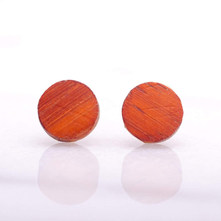 Atelier du bon bouleau Boucles d'oreilles minimalistes en bois personnalisée