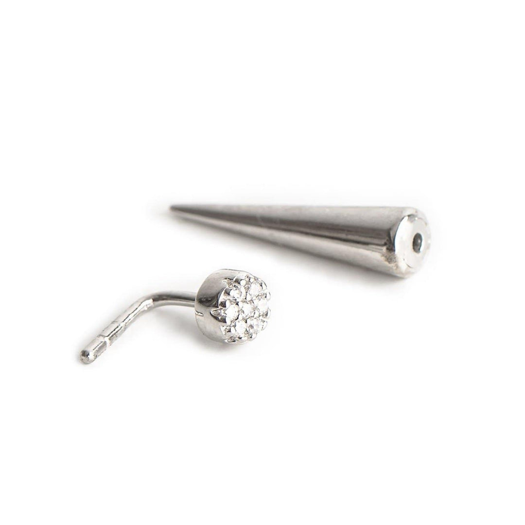 Caroline Néron Boucles d'oreilles Connexion CZ en argent