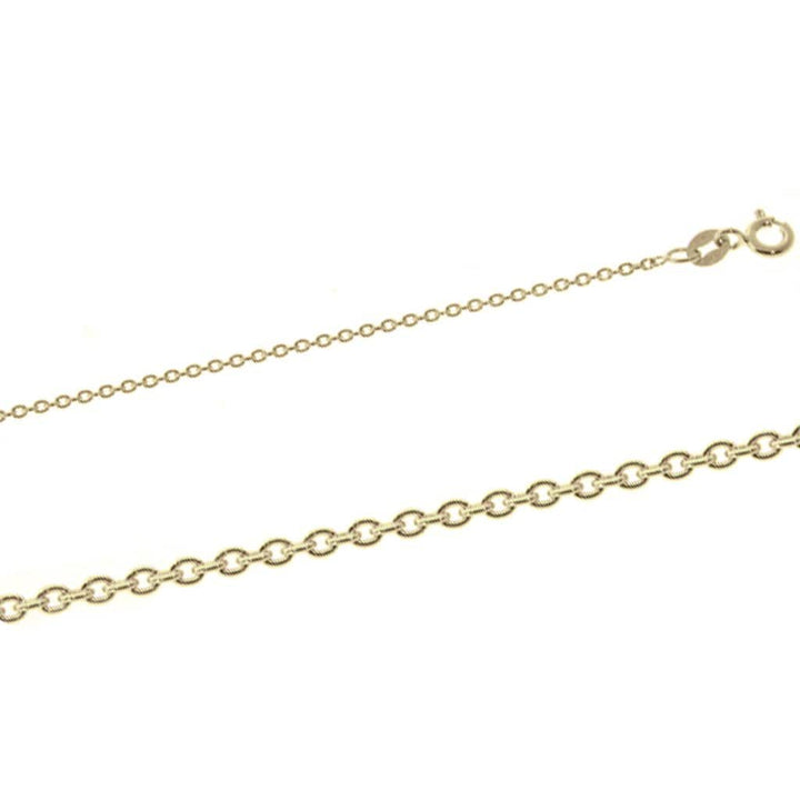 - Chaîne Rolo 030 en or jaune 10K