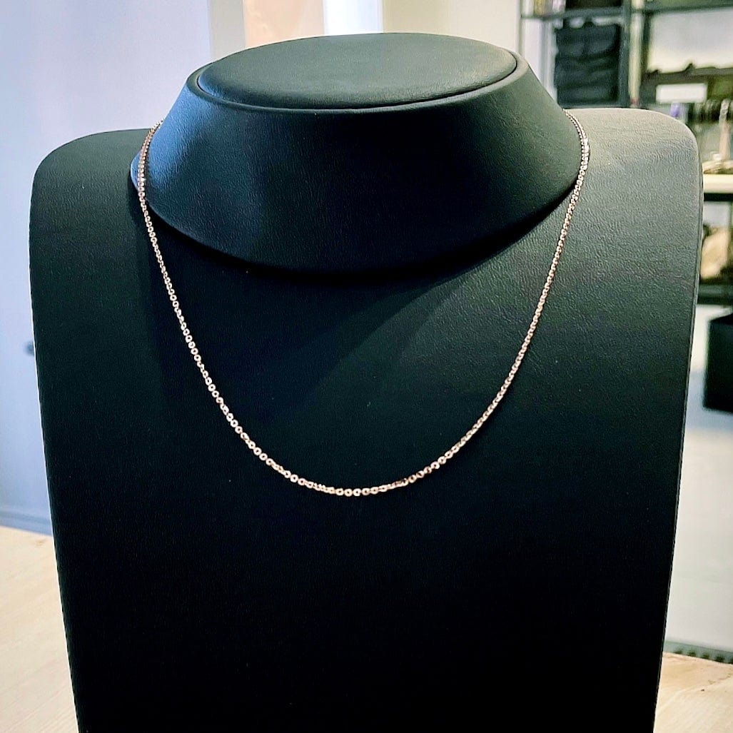 - Chaîne Rolo en or jaune ou rose 10K