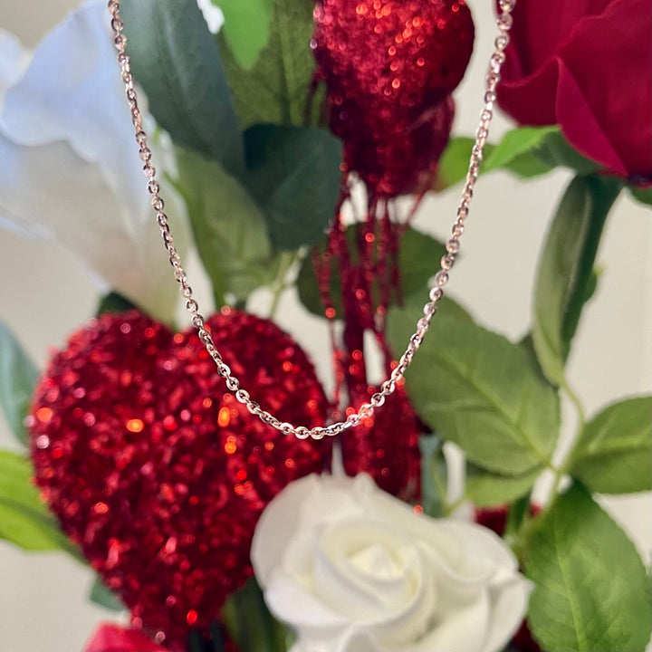 - Chaîne Rolo en or jaune ou rose 10K