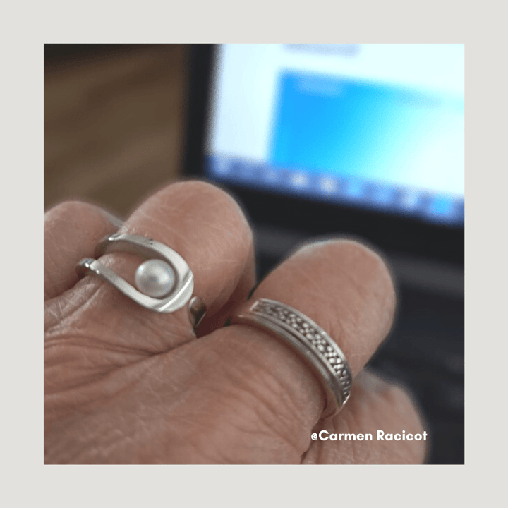 Jean Bastien Bagues Bague en argent sterling et perle
