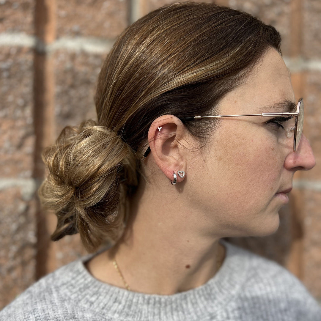 Mathieu Blanchard Boucles d'oreilles Argent Boucles d'oreilles Coeurs en argent sterling