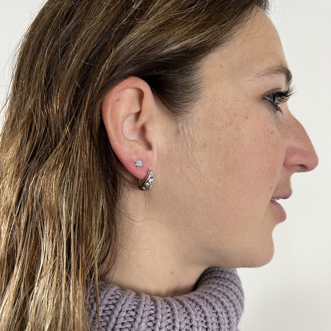 Mathieu Blanchard Boucles d'oreilles Argent Boucles d'oreilles Étoiles du Nord en argent sterling