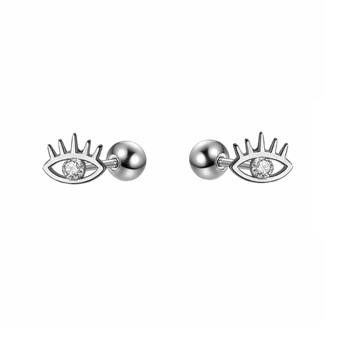 Mathieu Blanchard Boucles d'oreilles Argent Boucles d'oreilles Evil Eyes en argent sterling