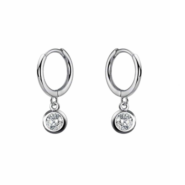 Mathieu Blanchard Boucles d'oreilles Argent Boucles d'oreilles Huggies Classique Scintillants en argent sterling
