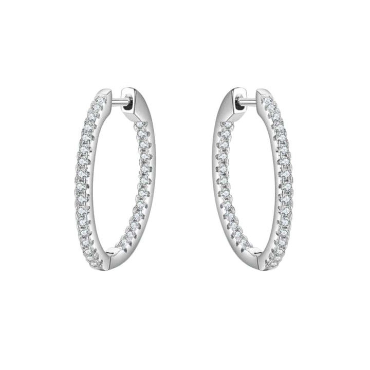 Mathieu Blanchard Boucles d'oreilles Argent Boucles d'oreilles Huggies Scintillante en argent sterling