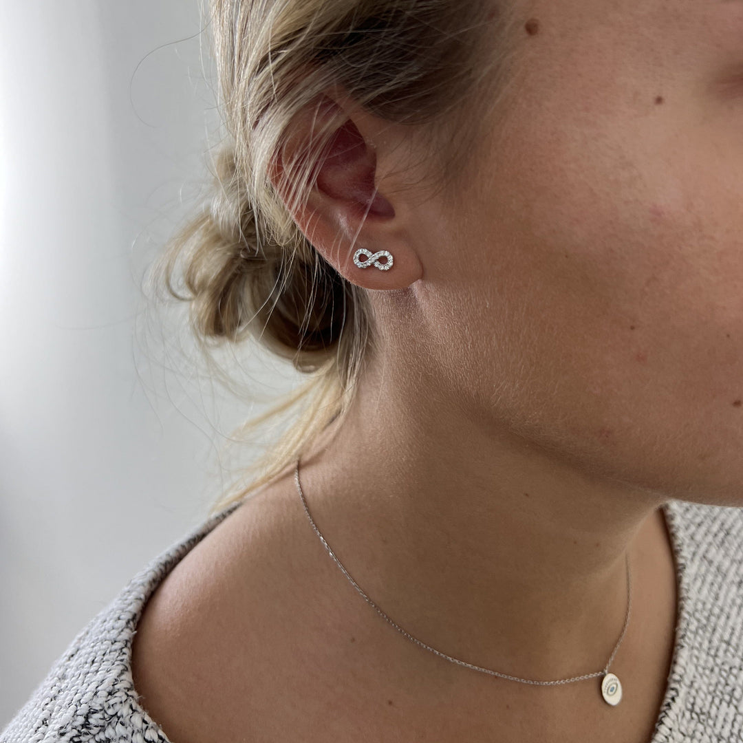 Mathieu Blanchard Boucles d'oreilles Argent Boucles d'oreilles Infini en argent sterling