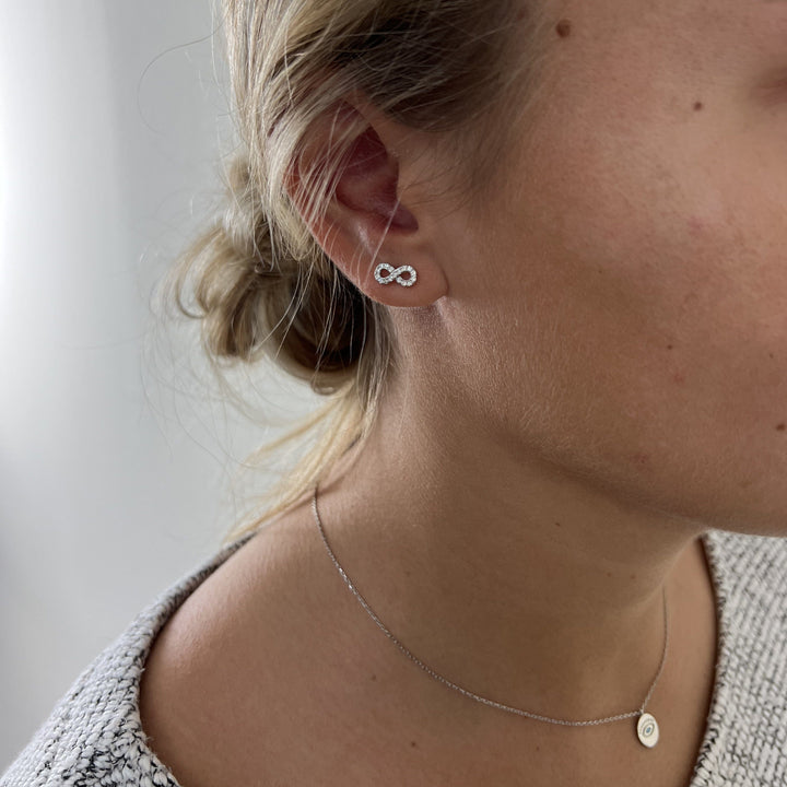 Mathieu Blanchard Boucles d'oreilles Argent Boucles d'oreilles Infini en argent sterling