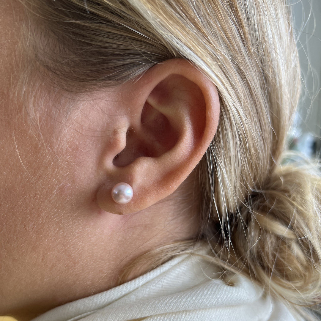 Mathieu Blanchard Boucles d'oreilles Boucles d'oreilles Perles Baroques 8mm en argent sterling