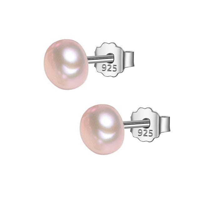 Mathieu Blanchard Boucles d'oreilles Mauve Boucles d'oreilles Perles Baroques 8mm en argent sterling